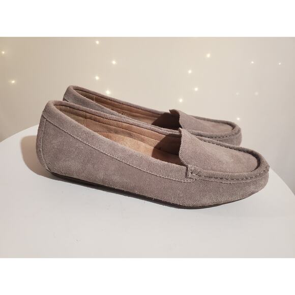Vionic Debbie Driver Moccasin Flats Womens Size 7 Orthotic Arch Support Gray - Picture 6 of 8